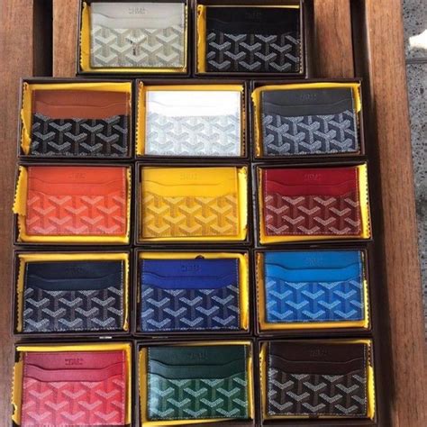 goyard mens wallet colors